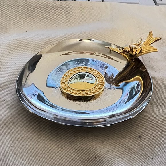 $999 Authentic MIKIMOTO 1999 Limited Edition Pearl Silver Tone Jewelry Tray - Picture 1 of 11